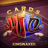 Cards Hi Lo guessing game layout
