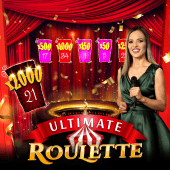 Ultimate Roulette live casino wheel